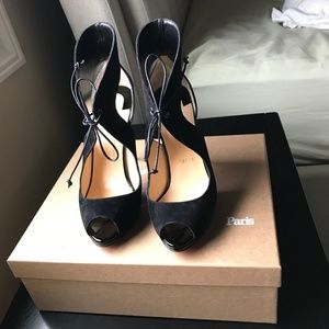 Christian Louboutin 120MM Black Campanina Stiletto